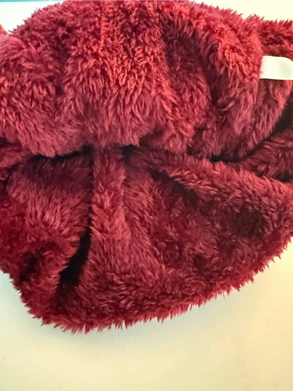 Adult Multicolor Knit Pom Hat and Neck Warmer Set - Red Striped NWOT